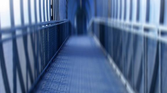 Interior of a tunnel